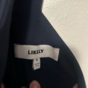 Likely Navy Blue Dress